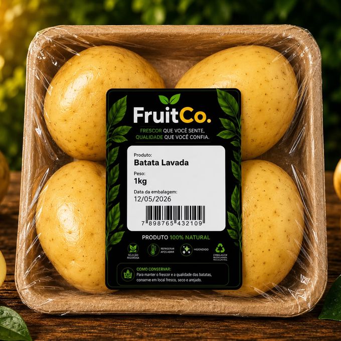Bandeja ecológica de batata lavada FruitCo 1kg
