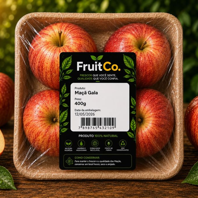Bandeja ecológica de maçã Gala FruitCo 400g